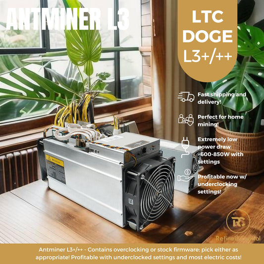 Antminer L3+ with Overclocking Firmware