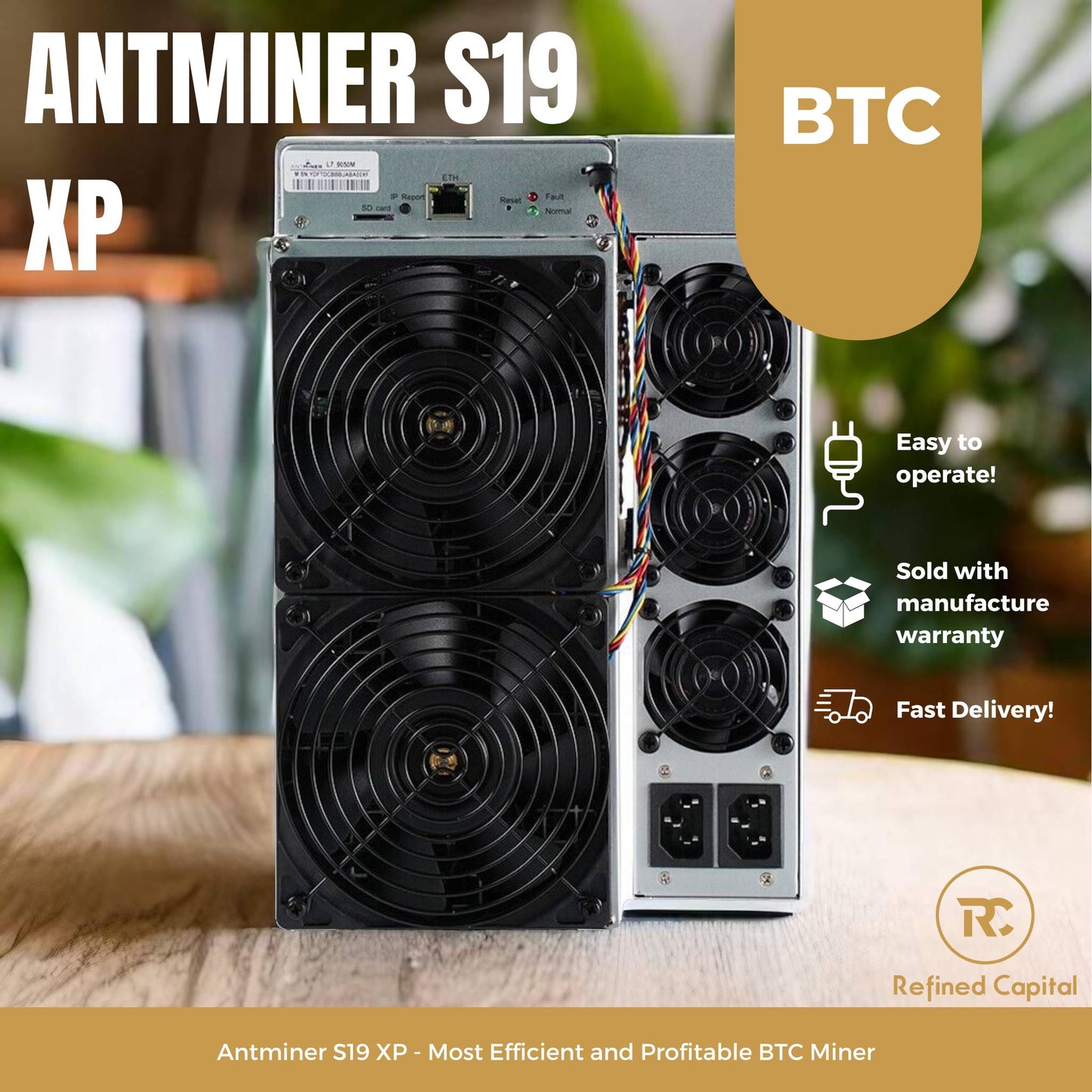 Antminer S19 XP 141 TH BTC Miner